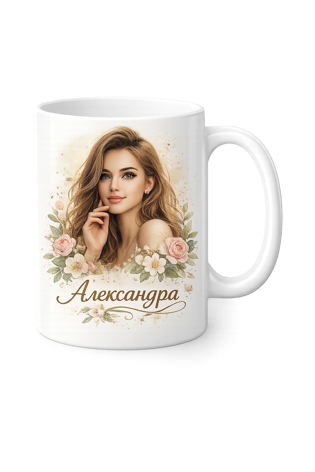Белая кружка с персональным дизайном